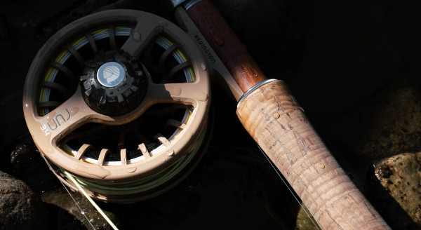 Redington Run Fly Reel Burgundy #3/4 for Fly Fishing